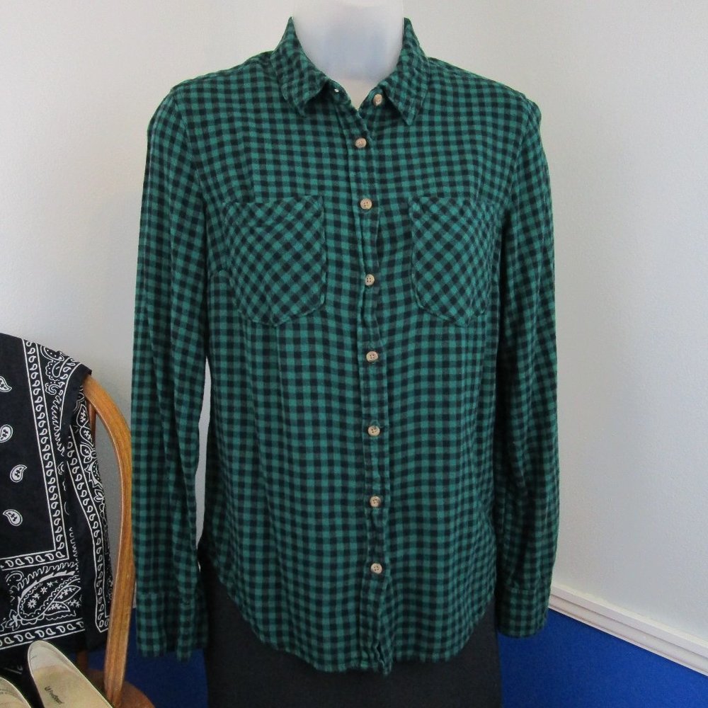 A New Day Super Soft Classic Plaid Flannel Shirt